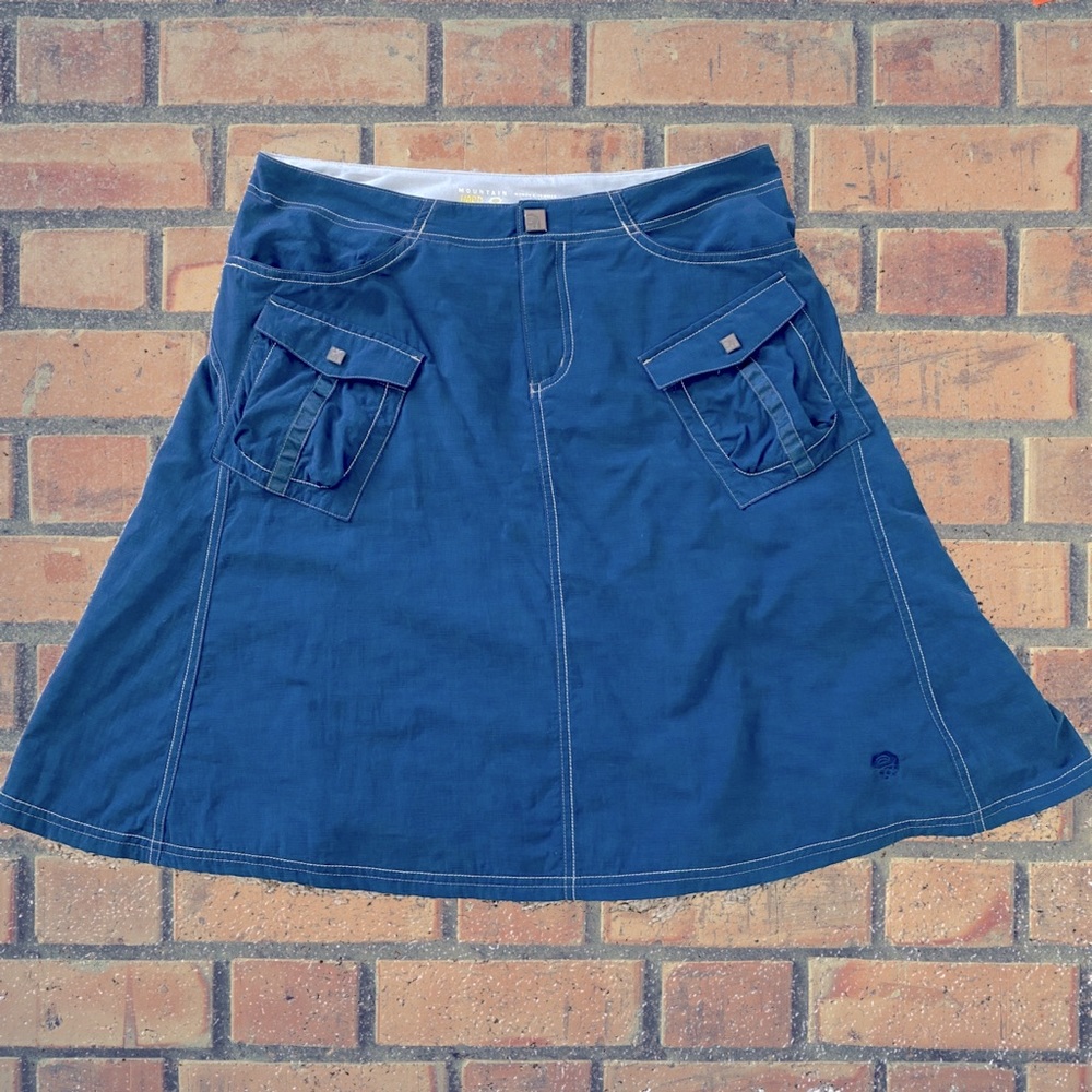 Mountain Hardwear Navy Blue A-Line Skirt